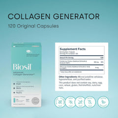 Biosil Collagen Generator – 120 Capsules | Patented ch-OSA® Complex | 60-Day Supply